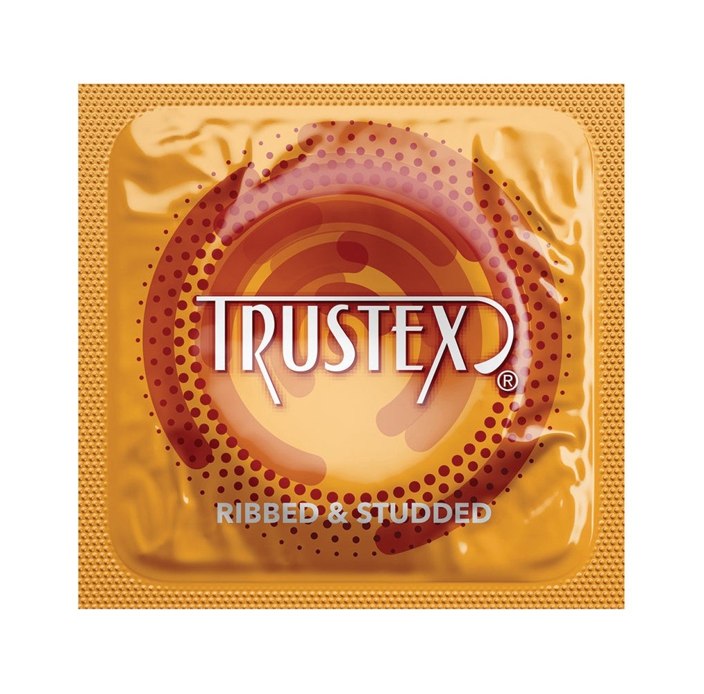 Trustex Ribbed & Studded Condoms 1000 Piece Box